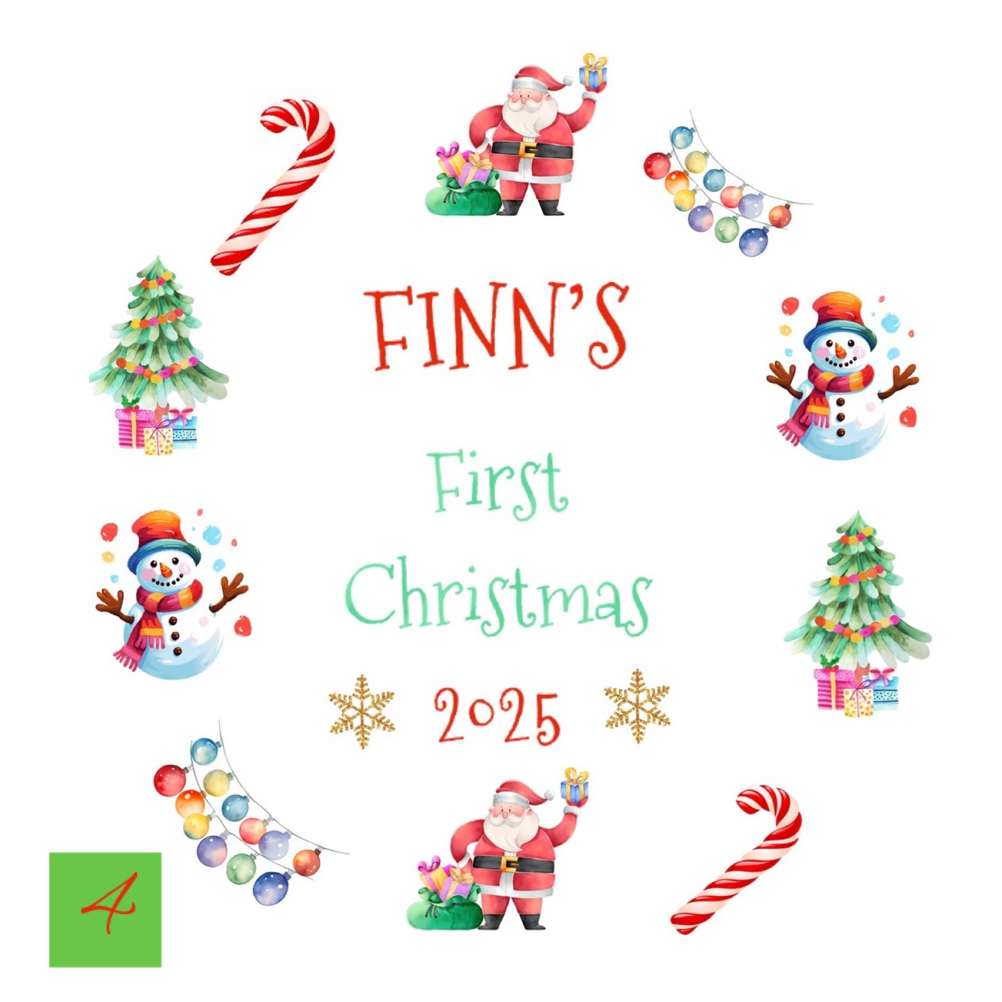 Christmas Personalised ‘My First Christmas’ Bodysuit