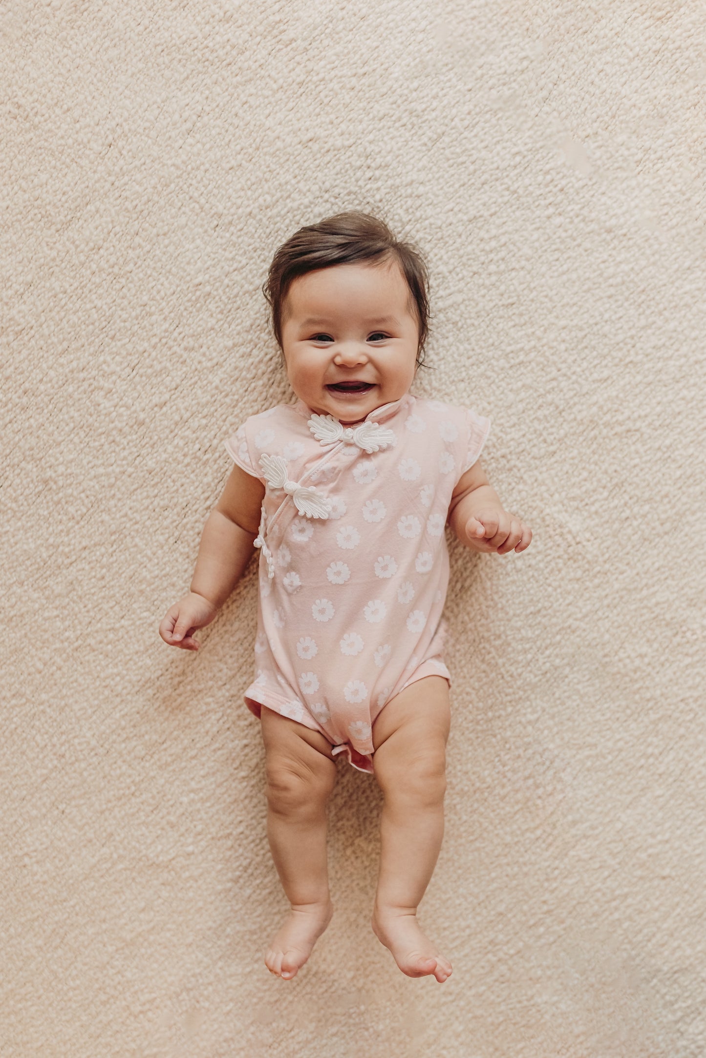 Pink Cheongsam bodysuit